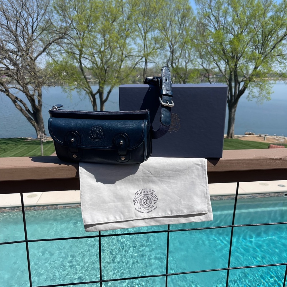 Ghurka Navy Belt Bag